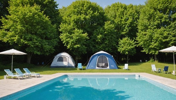 Camping avec piscine dans la manche : détente en normandie